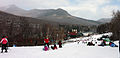 View from one of the beginner slopes, called "Sarsaparilla".