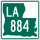 Louisiana Highway 884 marker