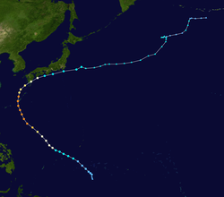 颱風萬宜的路徑圖