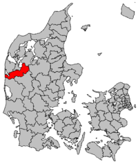 Lage von Holstebro Kommune in Dänemark
