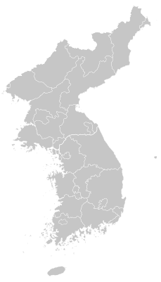 Location map Korea