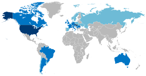 Map of the Slovak Diaspora in a World.svg