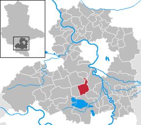 Location of Milzau within Saalekreis