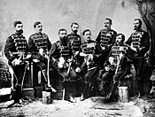 Офицеры Королевской гвардии, 1887 год