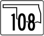 State Highway 108 marker