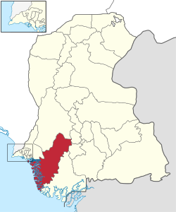 Distretto di Thatta – Localizzazione