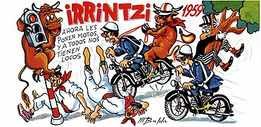 Irrintzi peñaren pankarta (1959)