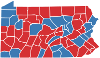 Pennsylvania Presidential Election Results by County, 1916.svg