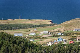 Le phare vu de la Butte du vent