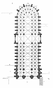 Planta original de Notre-Dame de París.