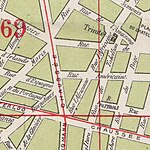 Plan de la deuxième et finale configuration urbaine pour le quartier Ma Campagne, Bruxelles (1910)