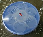 Shallow plastic container