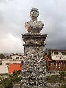 Bust of Julio Cesar Salas, Venezuelan defender of Tolstoyan ideas. Plaza Julio Cesar Salas - Merida.JPG