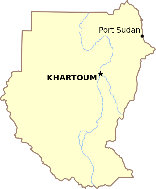 Localização de Porto Sudão