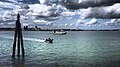 Speedboat in Portsmouth Harbour