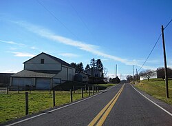 Powells Valley Road in rural Jefferson Township