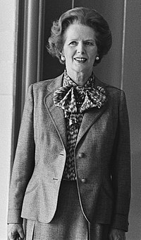 Prime Minister Margaret Thatcher, who was dubbed by communist opponents as the Iron Lady, is known for embracing the nickname, which would later become a general sobriquet for other strong-willed female politicians. Premier Thatcher 932-7042 (cropped).jpg