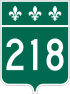 Route 218 shield