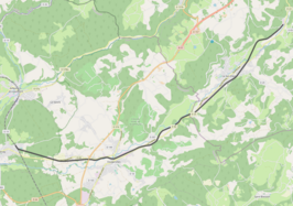 Spoorlijn Corbenay - Faymont op de kaart