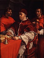 Raphael Pope Leo X and Family, 154 × 119 cm.