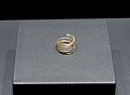 Gold spiral ring