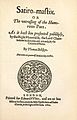 Facsímil de la portada de Satiromastix (1602), publicado en 1913, de Thomas Dekker