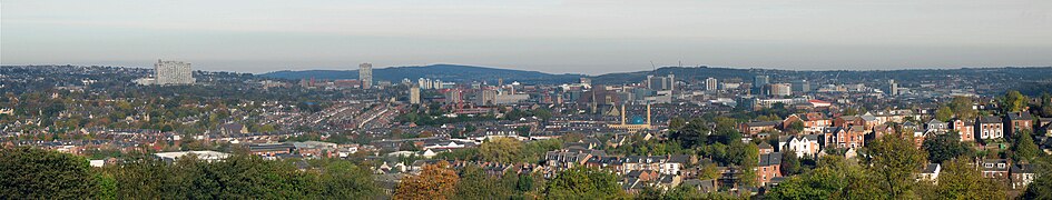 Wide view from Meersbrook park