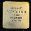 Stolperstein Myliusstraße 44 Fritz Scholem