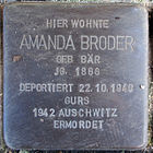 Stolperstein für Amanda Broder