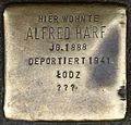 Stolperstein für Alfred Harf (Brüsseler Straße 17)