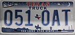 Номерной знак грузовика Texas 2009.jpg