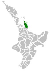 Distretto di Thames-Coromandel – Mappa