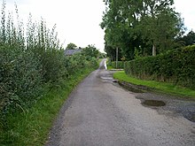 The Slopes, Ballydougan (near Bleary), where the O'Dowd shootings took place The Slopes between the Plantation Road and the Crowhill Road. - geograph.org.uk - 531725.jpg