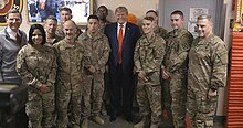 Trump poses a photo with troops in Bagram Air Base (2).jpg