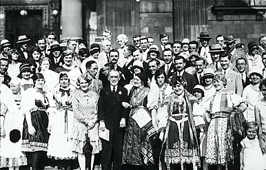 Photographie du congrès universel d'espéranto de 1929.