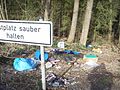 A garbaged resting area in Germany - Part 1