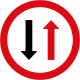 Vienna Conv. road sign B5 (right-hand traffic)