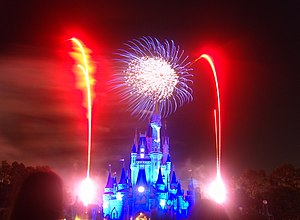 Wishes fireworks shows in the Magic Kingdom Wa...