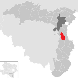 Poloha obce Walpersbach v okrese Viedenské Nové Mesto (klikacia mapa)
