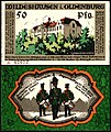 50 Pfennig Notgeldschein der Stadt Wildeshausen (1921), VS: Elisabeth Heilstätte