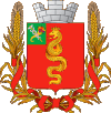 Герб міста Зміїв та Зміївського повіту у 1888-1919 роках.