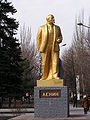Lenin-patsas Donetskin kaupungissa Ukrainassa.