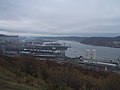 Vista del puerto de Múrmansk.