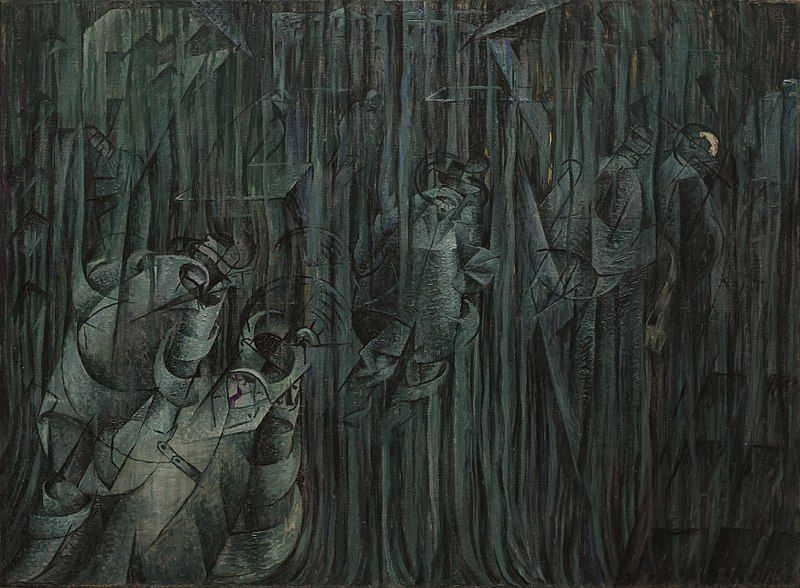 kunst en cultuur geschiedenis, van schuppemadam 800px-'States_of_Mind_III%3B_Those_Who_Stay',_oil_on_canvas_painting_by_Umberto_Boccioni,_1911