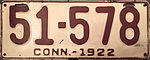 Номерной знак Коннектикута 1922 года.JPG