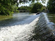 Photographie de l'Huisne à Montfort-le-Gesnois.