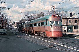 Electroliner on Milwaukee's Streets, October 1962