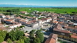 Skyline of Asigliano Vercellese