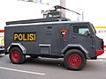 Indonesian Police riot control water cannon vehicle.