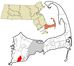 موقعیت ایست فالماوت، ماساچوست در نقشه